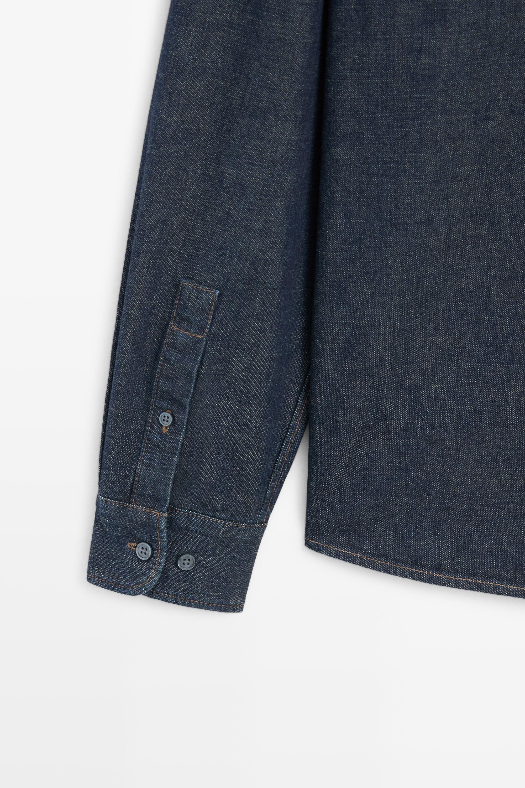 Chemise regular fit en denim 100 % coton
